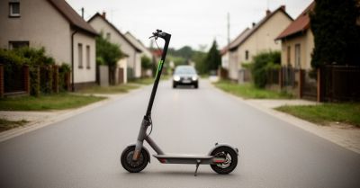 14-latek jechał hulajnogą 53 km/h po W159